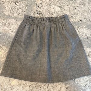 J. Crew Gray Wool Mini Skirt